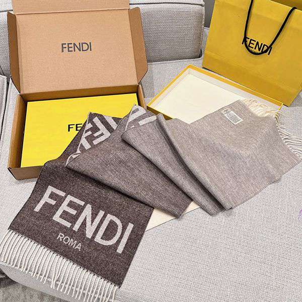 24 Autumn/Winter Pre-release☆Fendi FF logo cashmere scarf replica fea58632