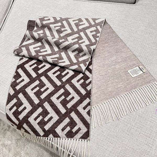 24 Autumn/Winter Pre-release☆Fendi FF logo cashmere scarf replica fea58632