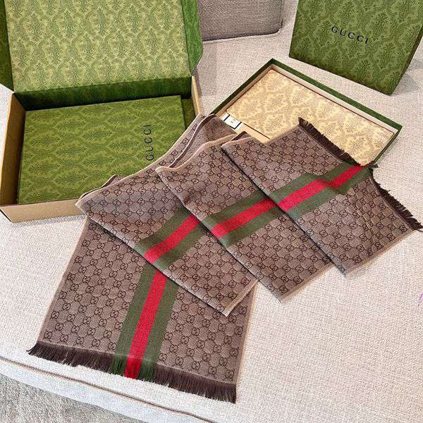 [Cute? New] Gucci GG logo cashmere scarf copy guq46512