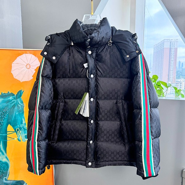 Gucci Men's Down Jacket GG All-over Pattern Goose Down guc39342