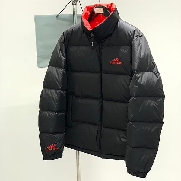 Rare Balenciaga Replica Logo Print Reversible Down Jacket bad22218
