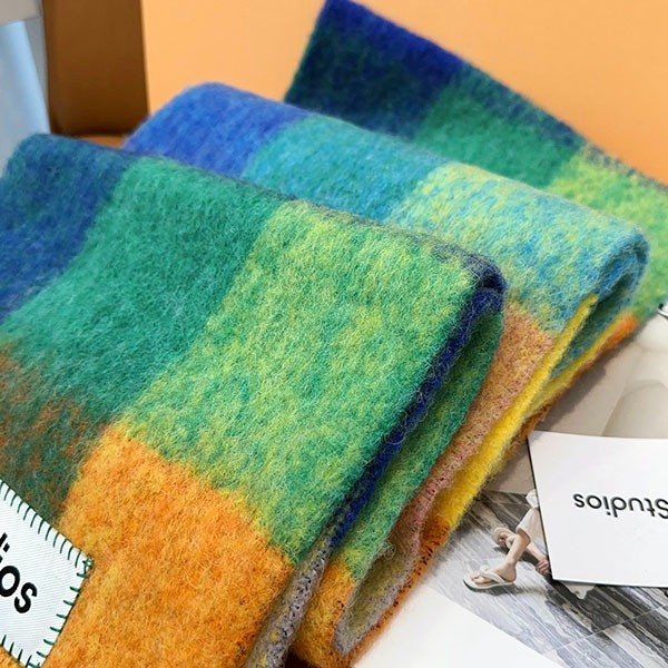 Arrives soon! Acne Studios Replica Mohair Check Scarf acl95096