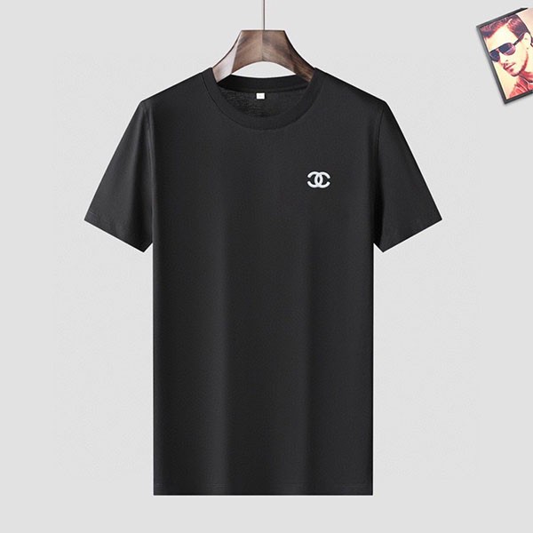Immediate delivery Chanel CC logo cotton T-shirt fake sho09708