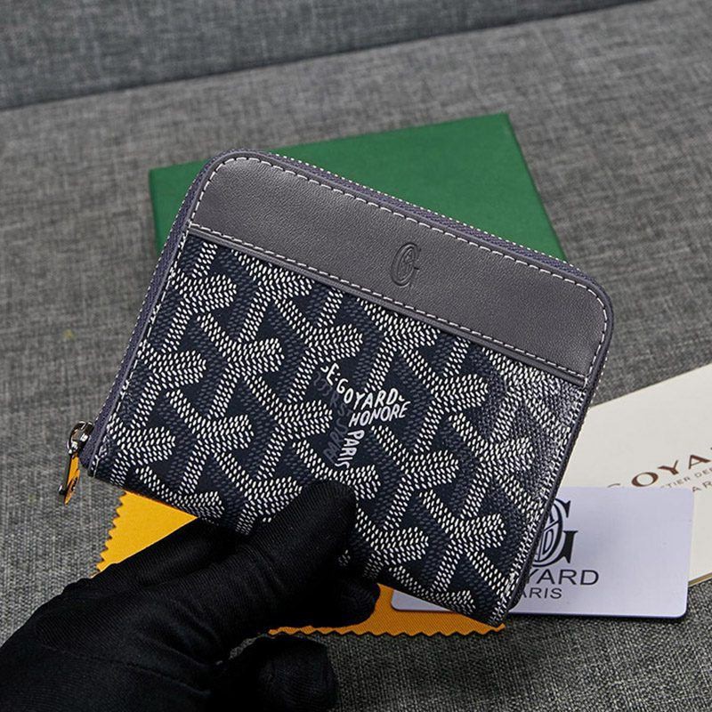 New for Fall/Winter Goyard Round Zip Coin Case Replica MINI Wallet Gon28368