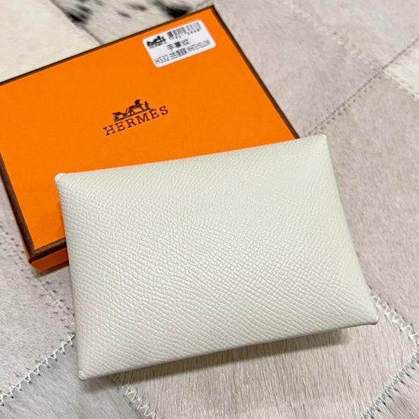 New! Hermes Replica Calvi Duo Business Card Holder/Coin Case erf28443