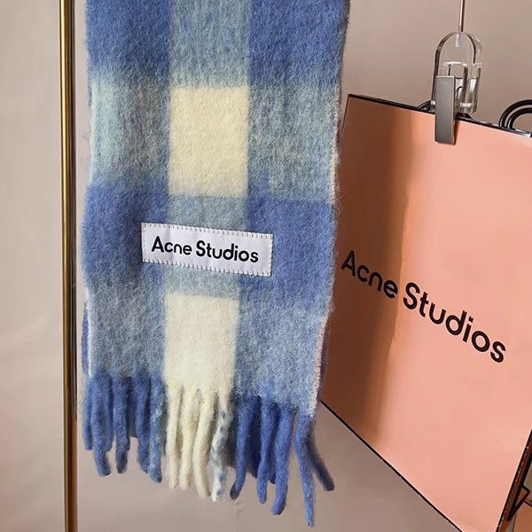 [Same-day delivery] Acne Studios fake mohair check scarf CZ1000