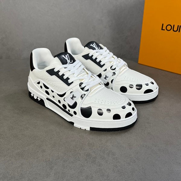 [Yayoi Kusama collaboration] Louis Vuitton replica trainer line sneakers 1AB8JL