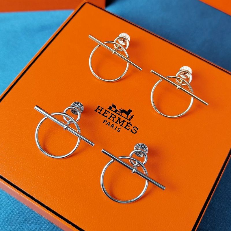 Hermes Earrings Replica "Loop" MM 2 Colors H114504B00