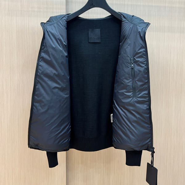 Free shipping Moncler bi-material down jacket replica moh38583