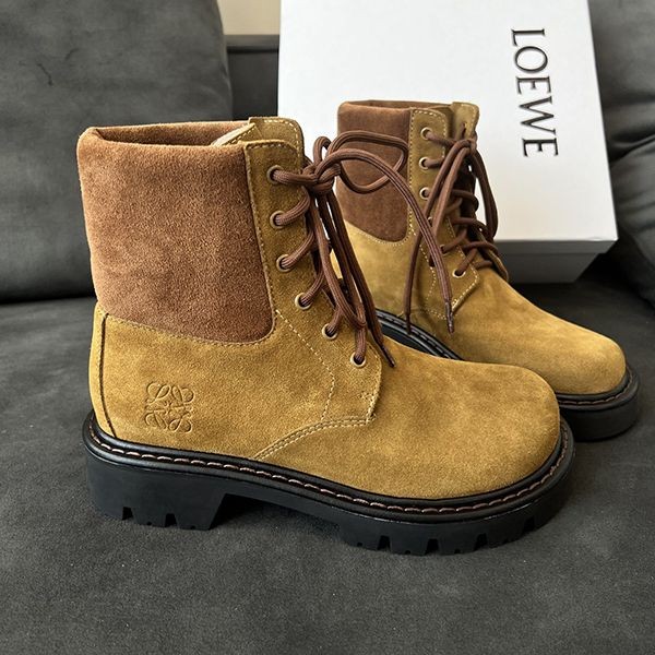 ★Japan!! Popular! Loewe Sierra Replica Combat Ankle Boots Suede New lop92809 ★Japan!! Popular! Loewe Sierra Replica Combat Ankle Boots Suede New lop92809