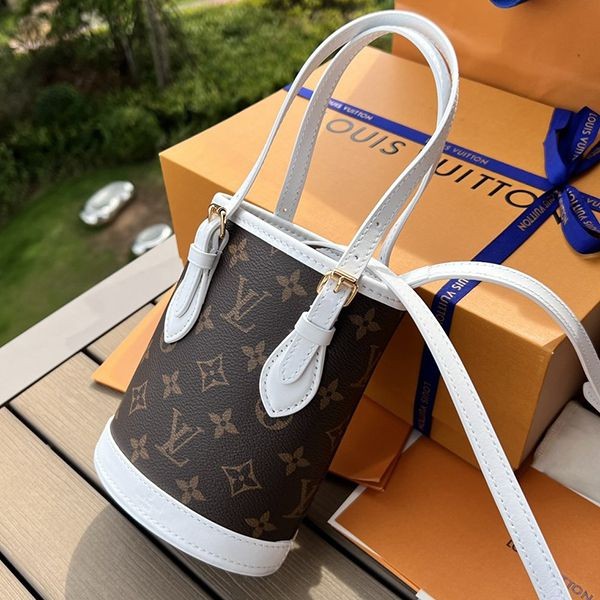Louis Vuitton Nano Bucket Monogram Bag Replica M81489 Not Available in Japan Louis Vuitton Nano Bucket Monogram Bag Replica M81489 Not Available in Japan