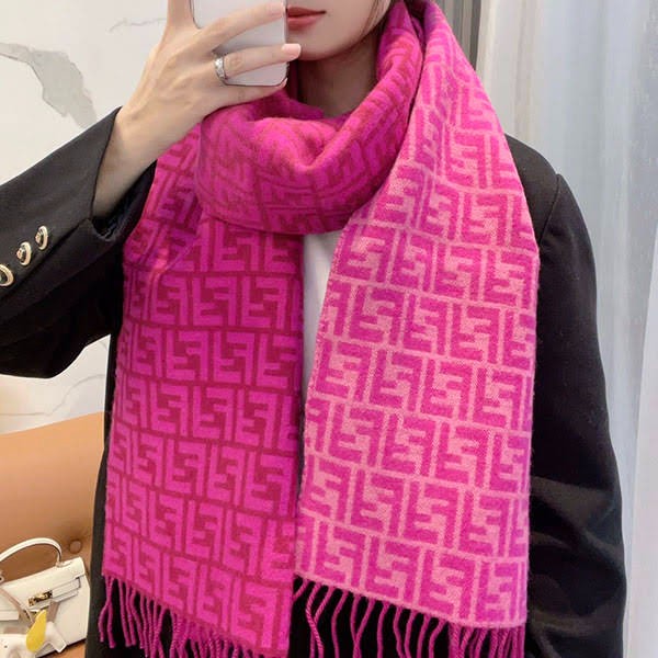 Recommended Fendi scarf stole wool and cashmere FF logo fea20219
