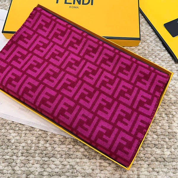 Recommended Fendi scarf stole wool and cashmere FF logo fea20219