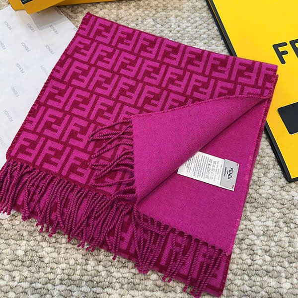 Recommended Fendi scarf stole wool and cashmere FF logo fea20219