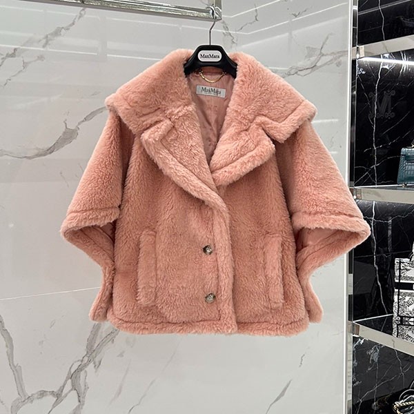 [Domestic immediate delivery] Max Mara copy ALEGGIO teddy cape poncho 24147311