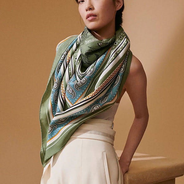 Secured Hermes Replica Carre 140 Summer Stripe Shawl erm08122