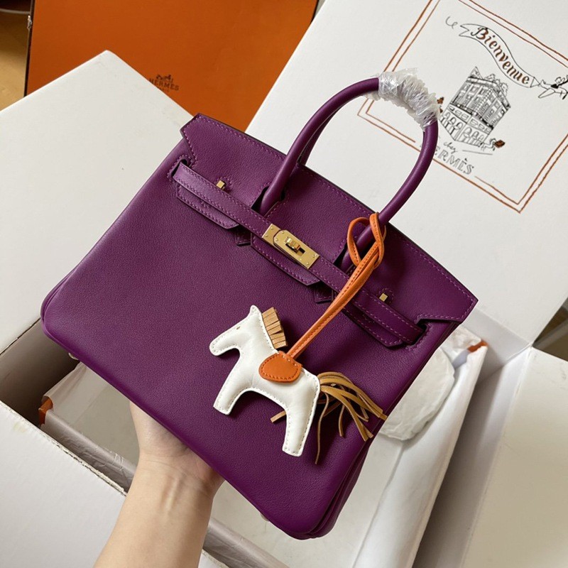 Rare color Hermes replica Birkin 25 rose gold hardware ere46206