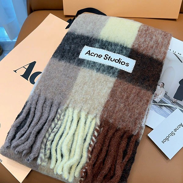 ◆Almost sold out!◆Acne Studios Replica Mohair Check Scarf acx10603