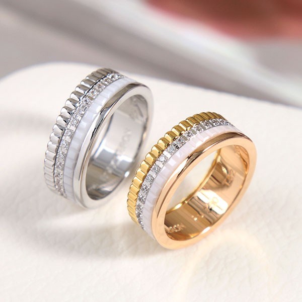 Boucheron Replica Quatre Double White Ring Small JRG03276