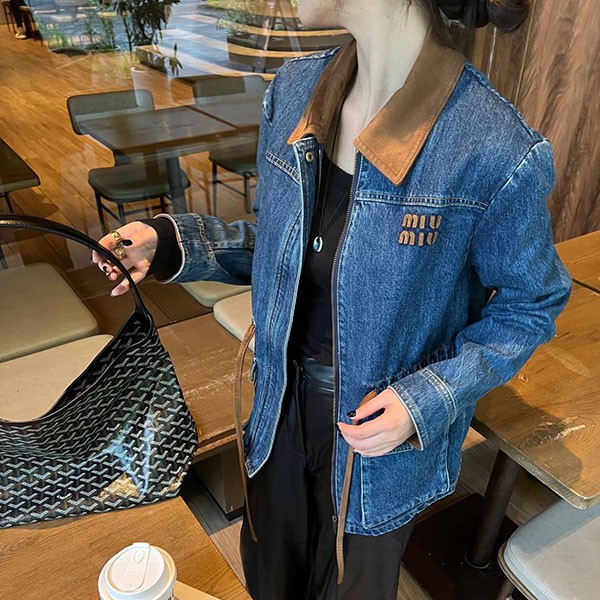 ☆ Worn by (G)I-DLE's Minnie ☆ [Fake Miu Miu] Denim jacket myl90082