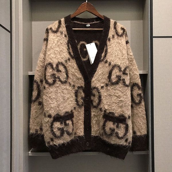 Rare Gucci oversized mohair cardigan replica guv28317