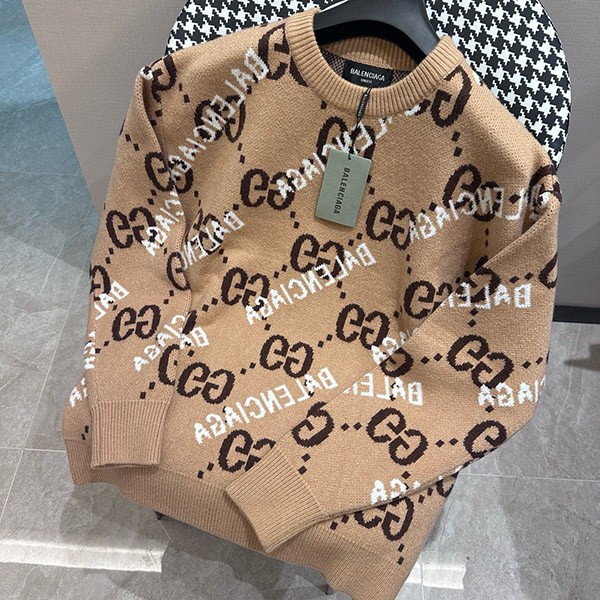 Free shipping Balenciaga Logo sweater knitwear 2 colors bap98817 Free shipping Balenciaga Logo sweater knitwear 2 colors bap98817