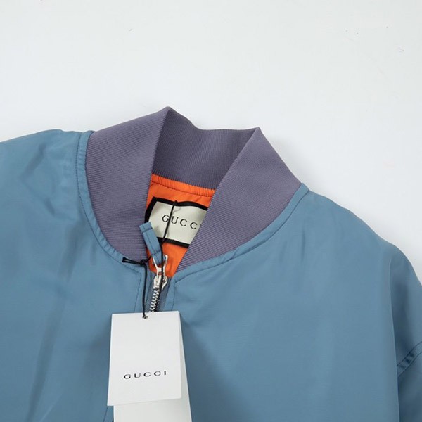 Gucci MA-1 bomber jacket replica nylon back logo gua13959