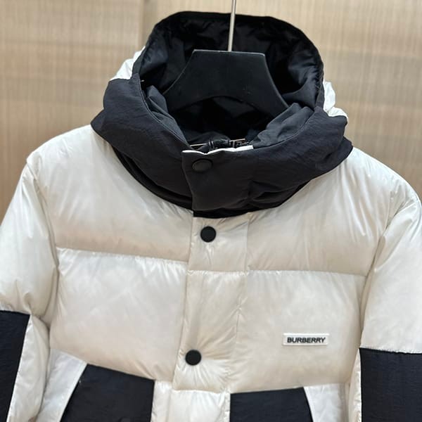 Attention ★ Burberry high collar big logo short down jacket copy Bav12984