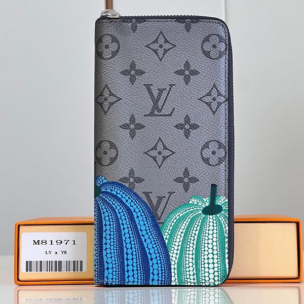 New design LV collaboration Yayoi Kusama Zippy Wallet Replica Vertical vus94805 New design LV collaboration Yayoi Kusama Zippy Wallet Replica Vertical vus94805