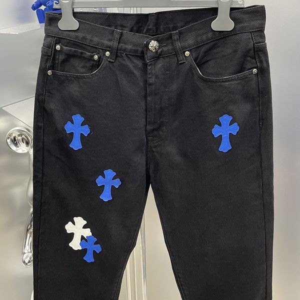 CHROME HEARTS Crosspatch Washed Denim Pants Replica Kum70635