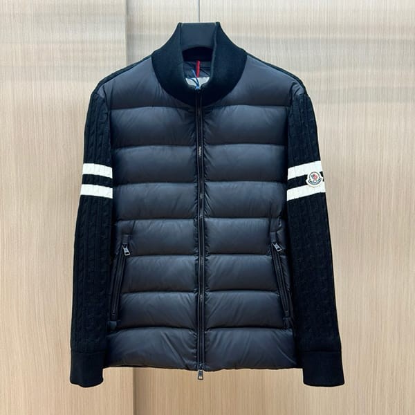 Perfect as a gift Moncler Replica Wool Blend Down Padded Cardigan moh43876 Perfect as a gift Moncler Replica Wool Blend Down Padded Cardigan moh43876