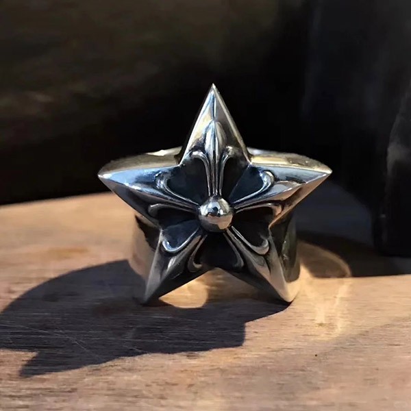 CHROME HEARTS Large Star Ring Replica Kus00237