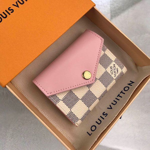 Not available in Japan ★ Louis Vuitton wallet replica folding wallet Portefeuille Zoe Damier N60168