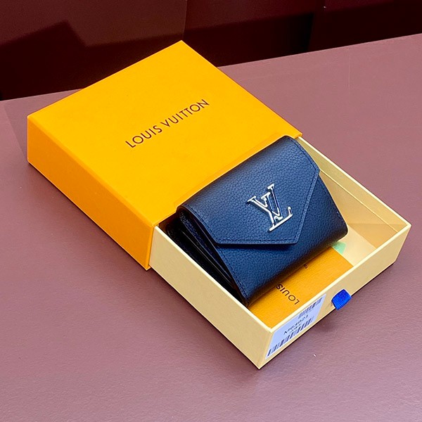 Limited New Louis Vuitton Portefeuille Lock Replica Mini Wallet Black Folding M63921 Limited New Louis Vuitton Portefeuille Lock Replica Mini Wallet Black Folding M63921