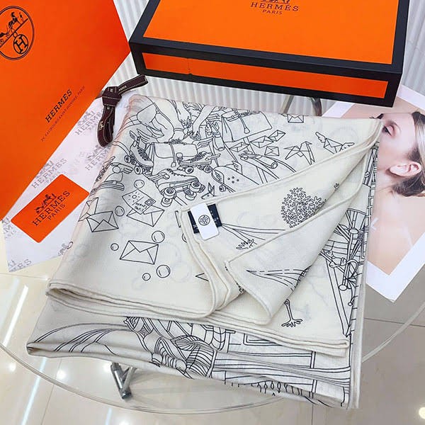 I definitely want it! Hermes Parody Carré 135 Summer Stripe Shawl erk54820