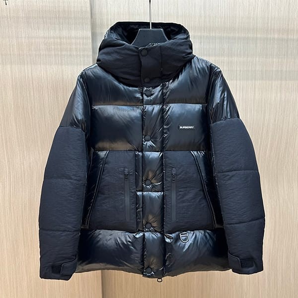 Free shipping Burberry high collar big logo short down jacket replica Bat96356