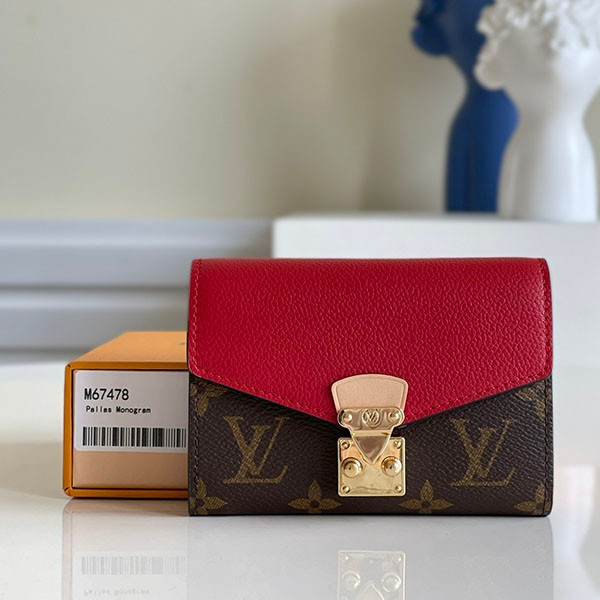 [Best Seller] Louis Vuitton Wallet Replica Monogram Folding Wallet Pallas Compact Wallet M67478