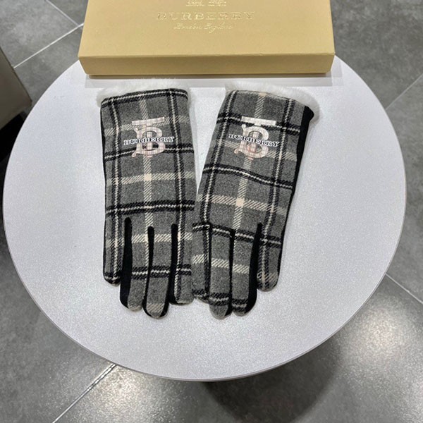 Burberry logo cashmere gloves replica Bam29780
