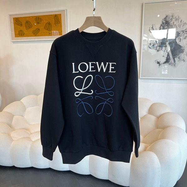 Loewe Anagram Logo Cotton Sweatshirt Replica loa18422 Loewe Anagram Logo Cotton Sweatshirt Replica loa18422