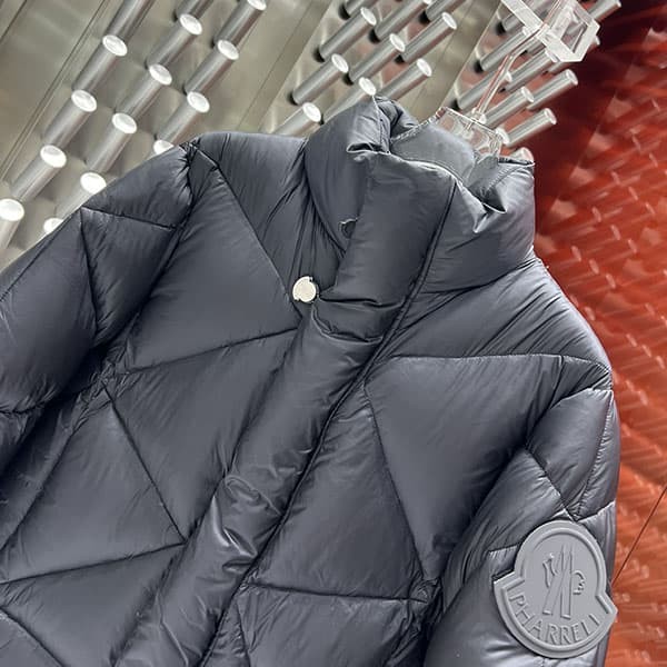 Moncler short down jacket, unisex, logo, moq50989