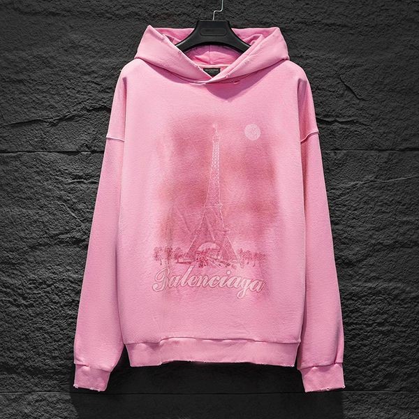 New color ☆ Rare Balenciaga PARIS MOON print hoodie copy baf76113 New color ☆ Rare Balenciaga PARIS MOON print hoodie copy baf76113
