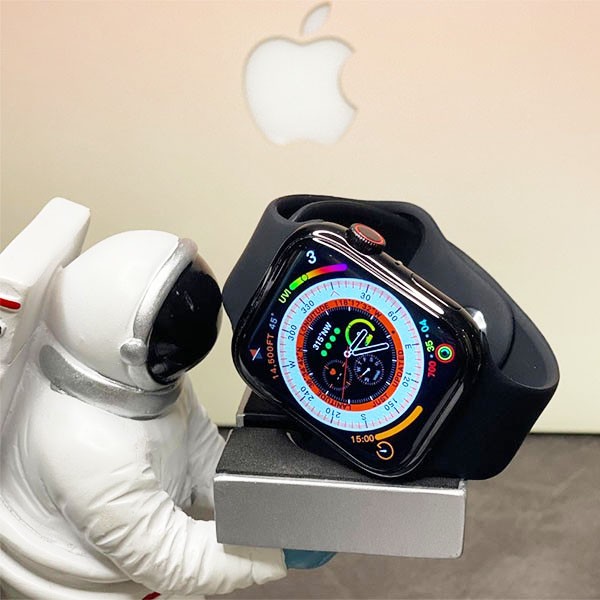 Very popular!! Apple Watch replica Series 8 45mm black midnight aluminum case and sport band gov89285