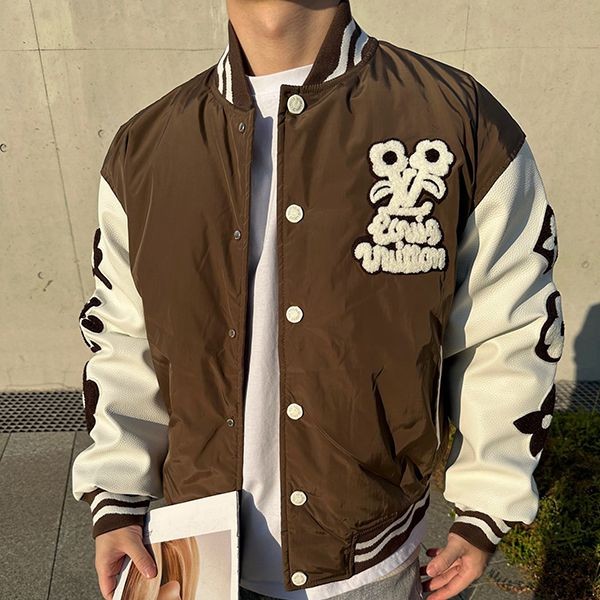 A luxurious logo ☆ Louis Vuitton stadium jacket replica men's 1AFPWP