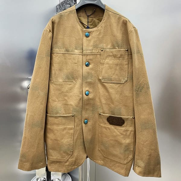 [Very versatile] Louis Vuitton Damier cotton jacket parody 1AFXP8