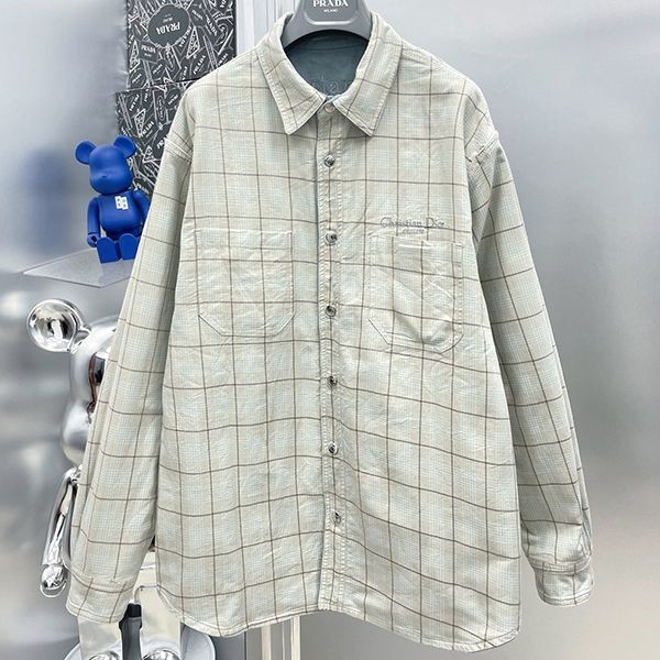 Attention ★ Dior reversible denim shirt fake deb76984