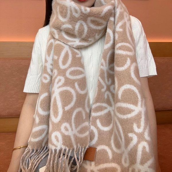 Loewe Anagram Fake Scarf Alpaca & Wool loh94535