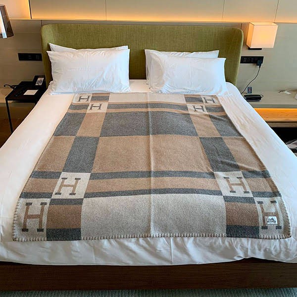 [Very easy to use] Hermes Plaid Grade N "H Drapeau" ers72397