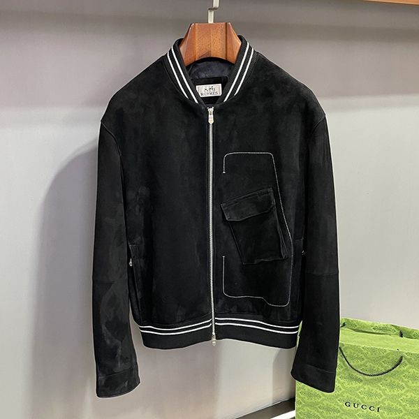 Hermes mesh surligne ribbed jacket with white lines is a fake erh31847 Hermes mesh surligne ribbed jacket with white lines is a fake erh31847