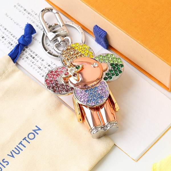 Extremely rare! Louis Vuitton replica Vivienne rainbow key ring bag charm vuh88756