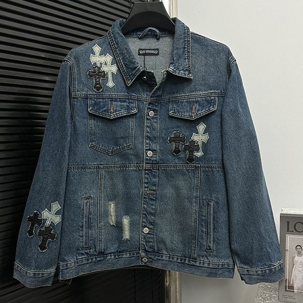 New and super limited? Chrome Hearts Denim Western Shirt Replica Kuh52895